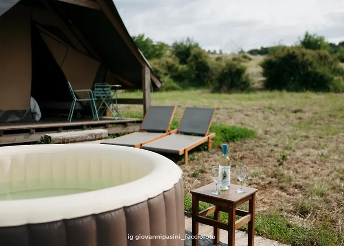 Glamping Pettirosso Роскошный шатер Фратта-Терме